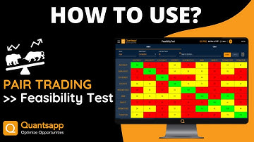 How to use: Pair Trading - Feasibility - Correlation || Quantsapp #Options Analytics Tool