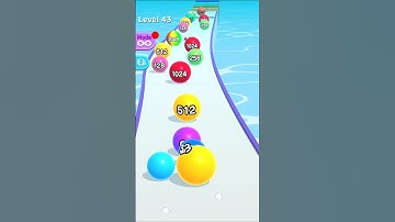 BALL RUN 2048 LEVEL 43 🙄 #shorts #android #ios #gaming #gameplay #ballrun2048