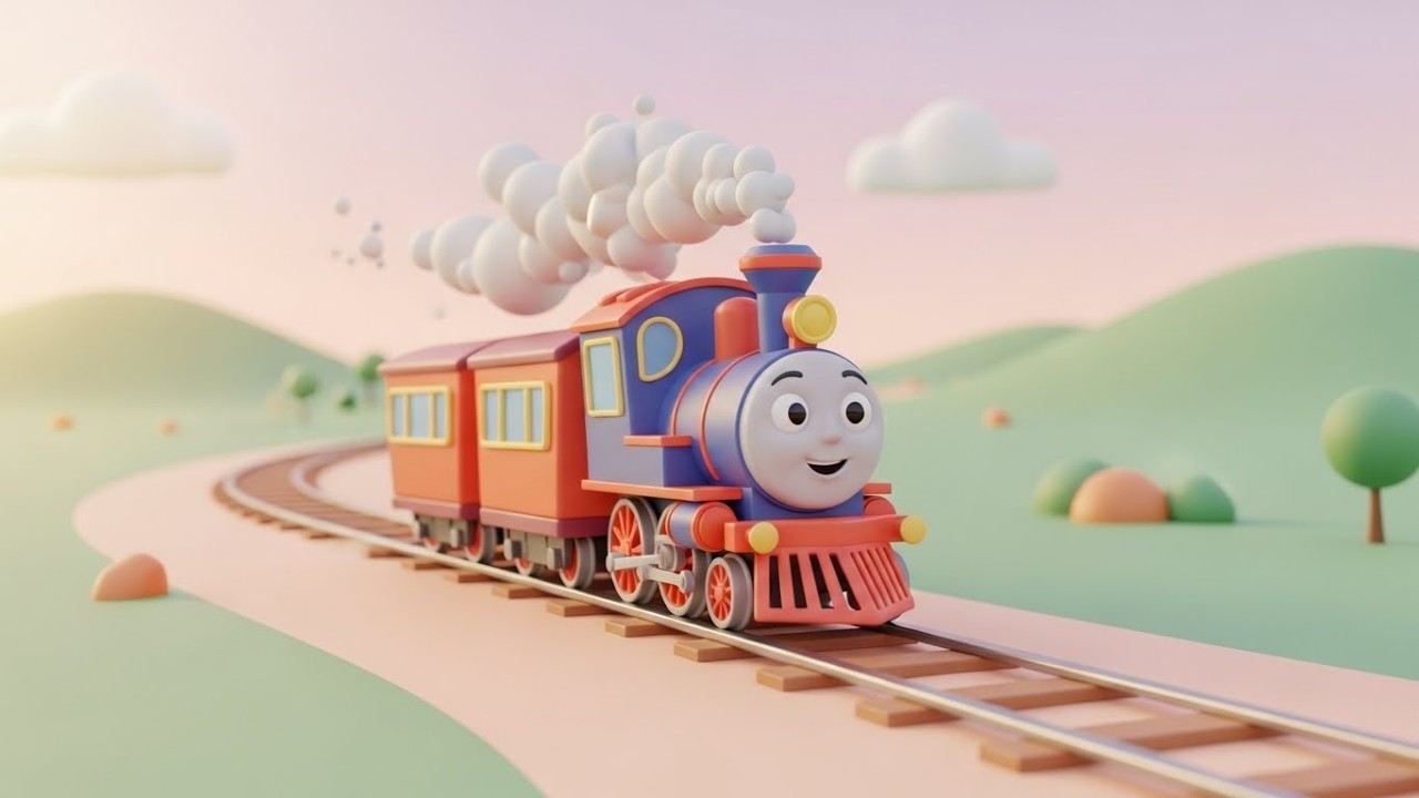 Смеющийся поезд говорит «Чук-Чук» 🚂😆🎶 | Мультфильм для детей и весёлые приключения