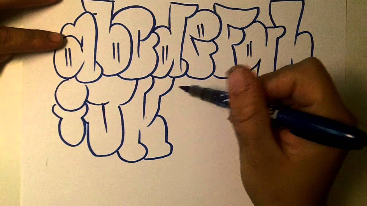 graffiti alphabet throw up letters