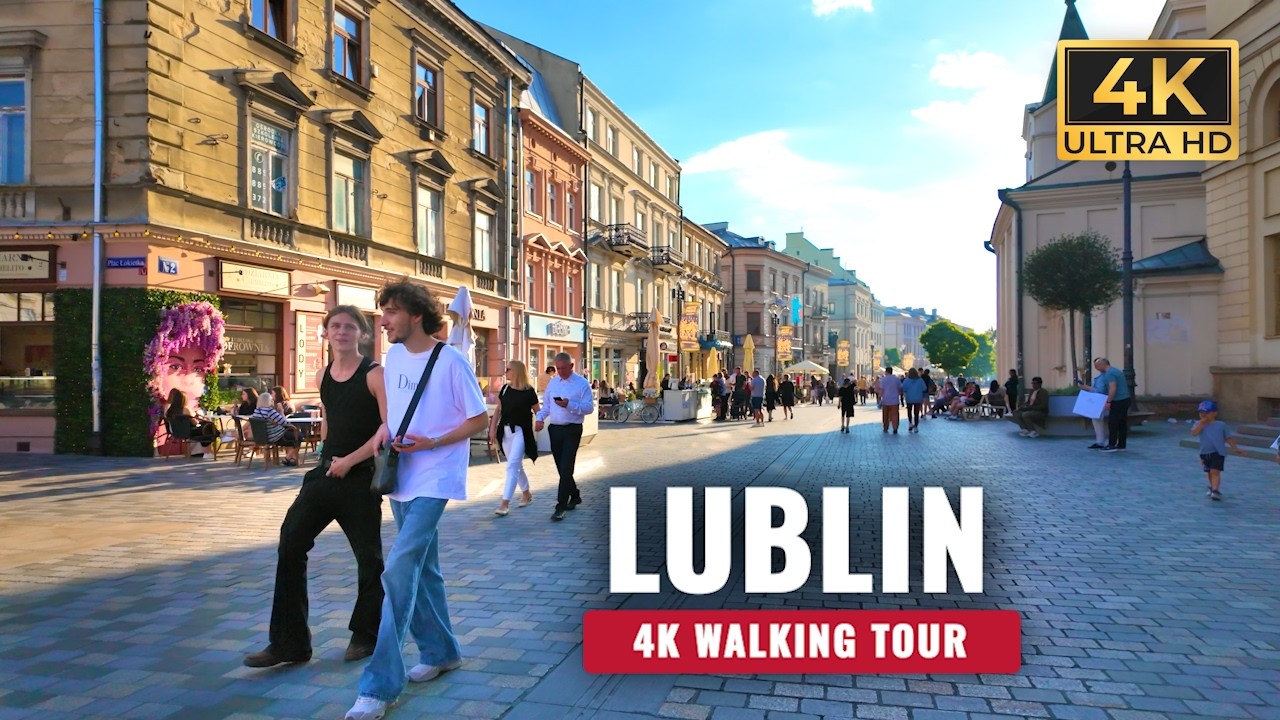 Slow & Peaceful Life in Poland – ULTIMATE 4K Walking Tour in Lublin