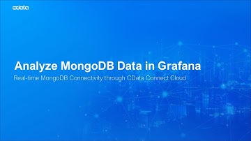 Analyze Live MongoDB Atlas Data in Grafana (Connect Cloud)
