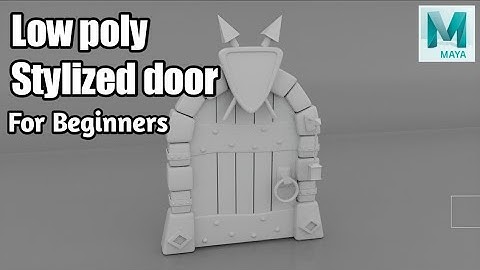Modeling a Low poly Stylized Castle Door, using Autodesk Maya 2022 | Maya Tutorial for Beginners