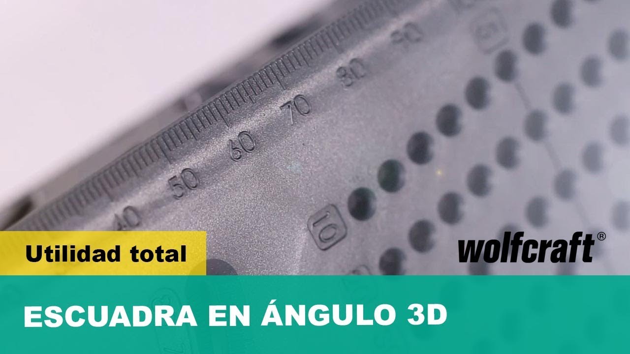 wolfcraft Escuadra universal, 5205000, Para medir, trazar, dibujar y hacer  cortes guiados