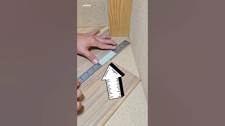 Easy way to find the perfect Cut | corner wood joint | Woodworking idea #shorts #woodworking #howto