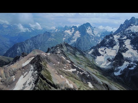Домбай с воздуха:
