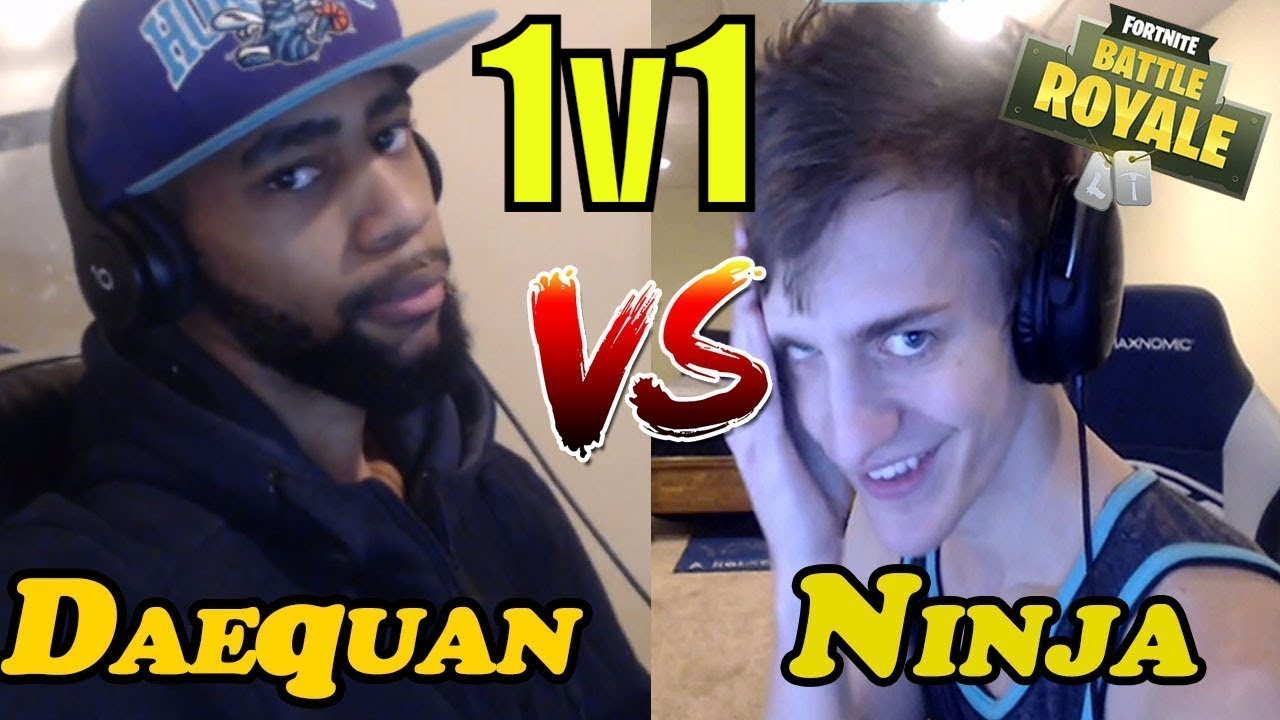 FORTNITE  DAEQUAN vs NINJA INTENSE 1v1 FIGHT|BOTH POVS