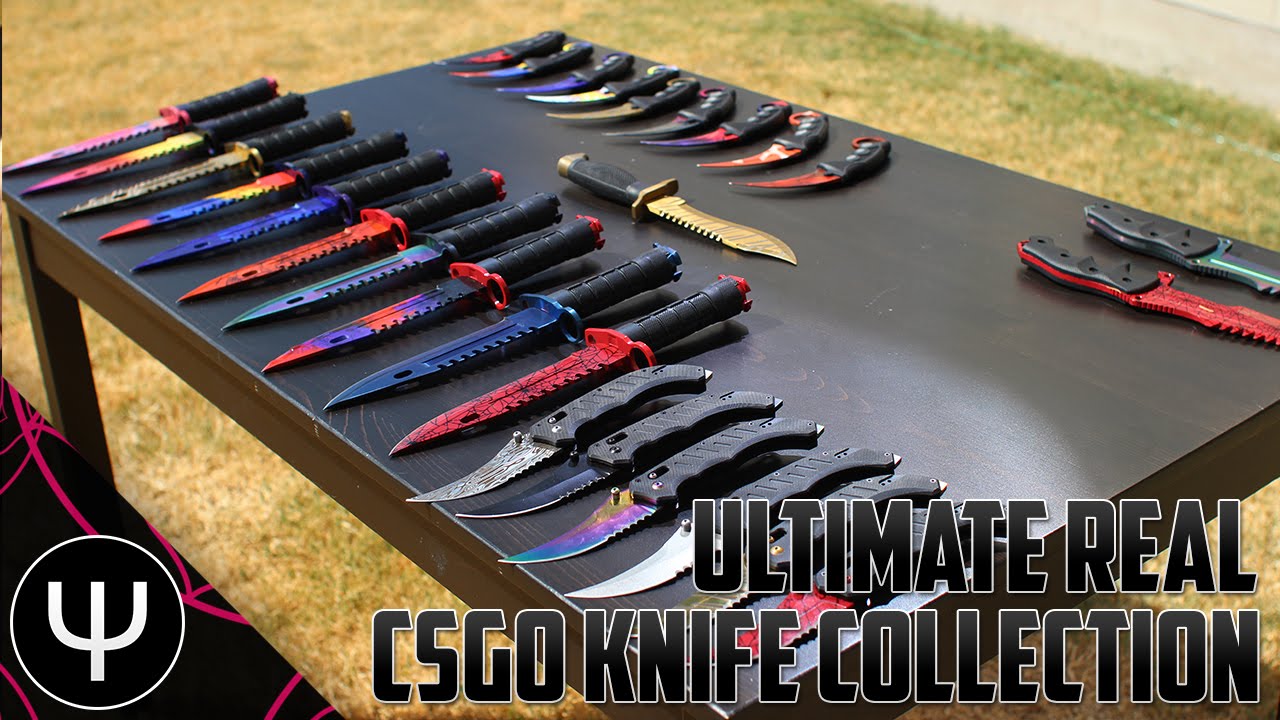 Ultimate Real Life Csgo Knife Collection Youtube