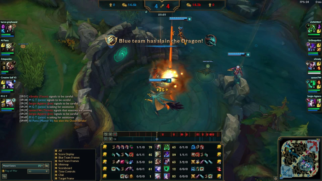 Baron Greyhound - Singed vs Zac [6.24] [plat 3]