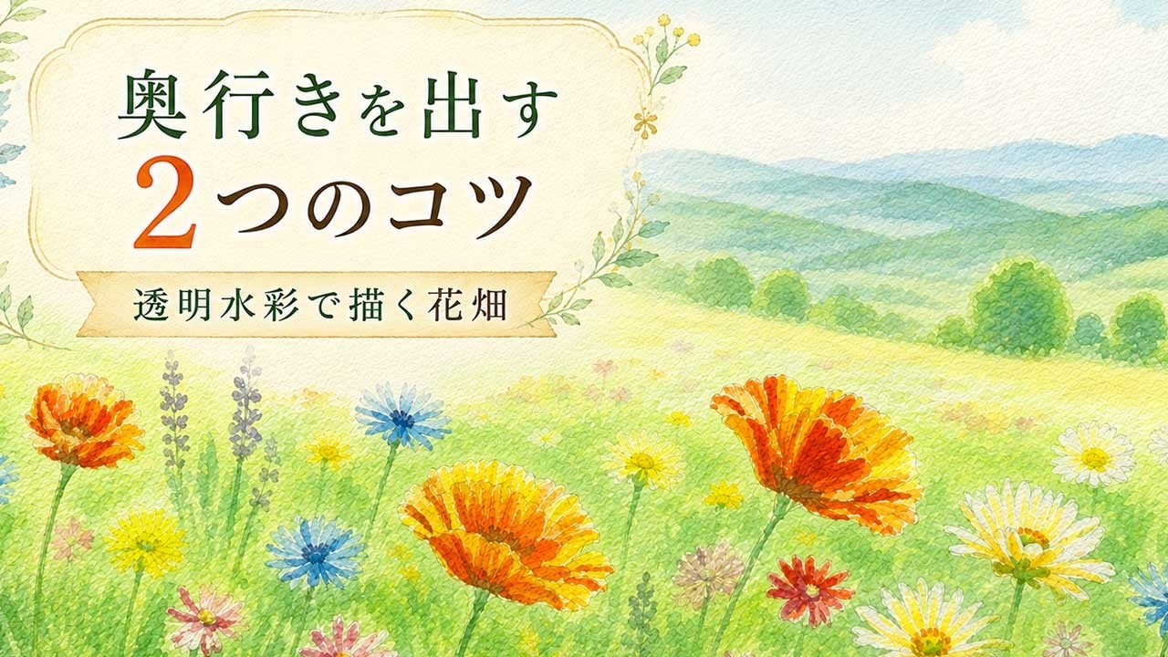 Watercolor Painting] Easy for Beginners! How to Paint a Flower