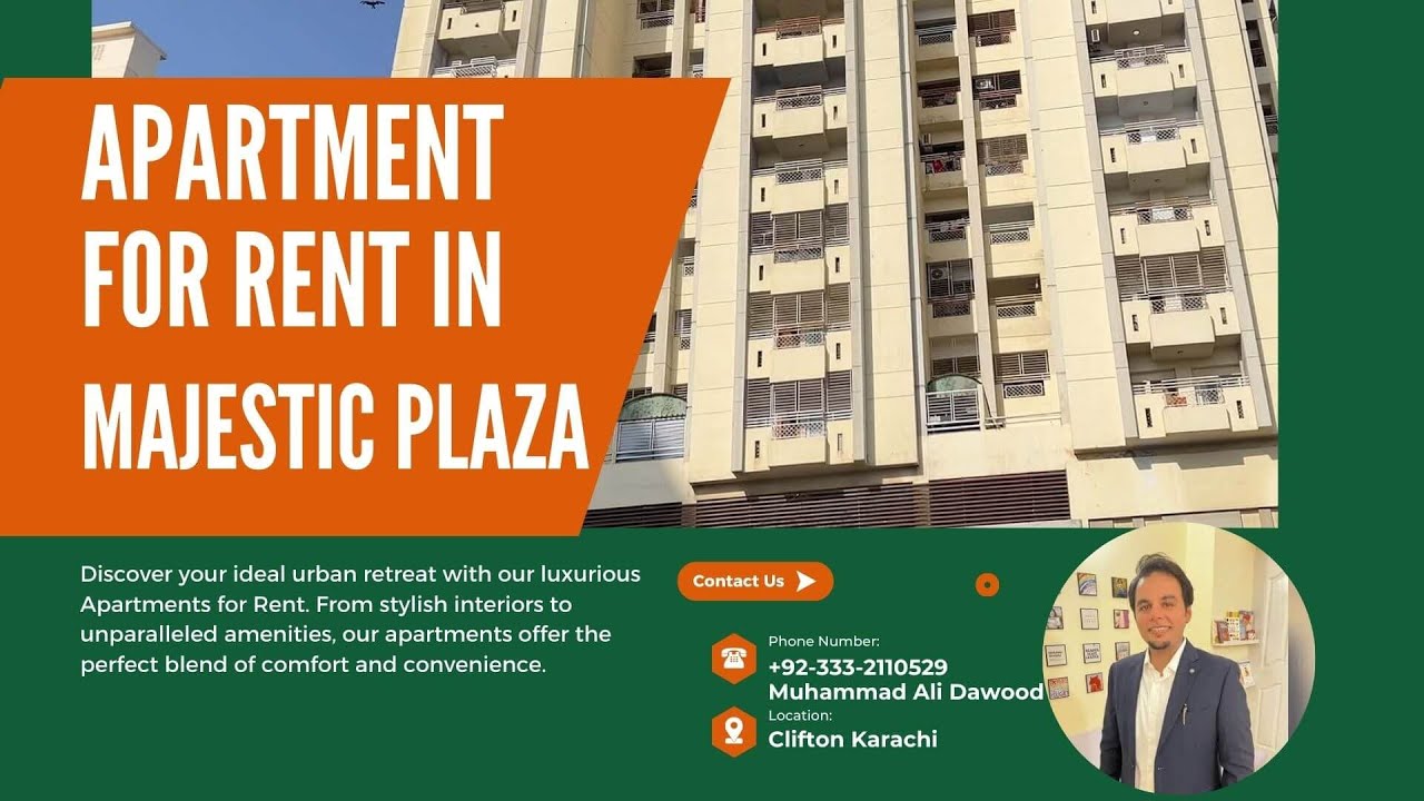 3 Bed Flat For Rent In Majestic Plaza Clifton Block 8 Karachi | Apartment Tour