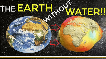 The shape of the Earth without water