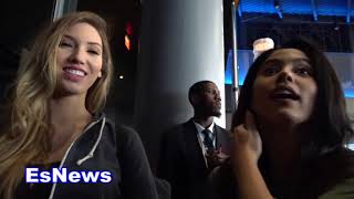Ring Girl Samantha Kumiko Of Broner vs Vargas Card CANT WAIT FOR FIGHT NIGHT! EsNews Boxing