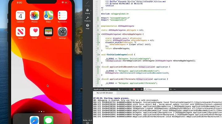Qt/QML for iOS: Handling background mode