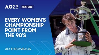 Every Women's Championship Point from the 90's | Australian Open