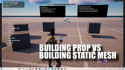 A Look at the Differences Between a Building Prop and A Building Static Mesh (see link for update)