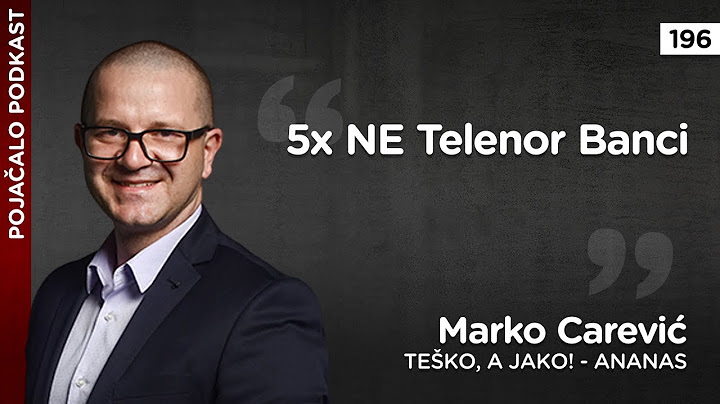 Marko Carević -  5x ne Telenor Banci