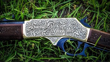 Deep Engraved Henry 360 Buckhammer Rifle Timelapse Video by Fragout Design Studios