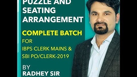 JOIN Puzzle and Seating Arrangement Complete Batch | By Radhey Sir | Call : 9958500766