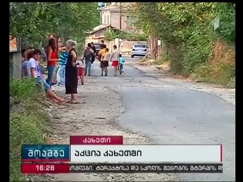 საპროტეტო აქცია თელავის რაიონში