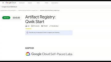 Artifact Registry: Qwik Start GSP1131 - New 2025