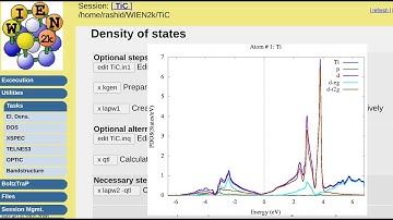 WT20: How to calculate DOS (density of states) and PDOS with WIEN2k | Save plots as EPS and PNG
