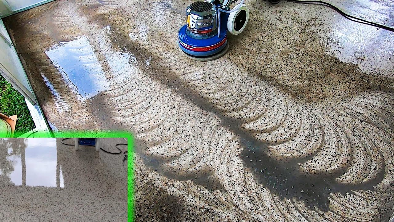 Cleaning And Restoring An Old Ab Terrazzo Floor So Satisfying Re You