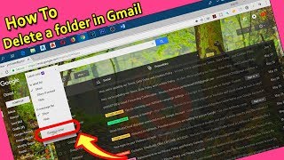 How to delete a Folder or Label in Gmail
