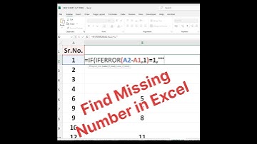 Find Missing number in Excel #excel #ytshorts #exceltips #mstechtricks #spreadsheetmagic