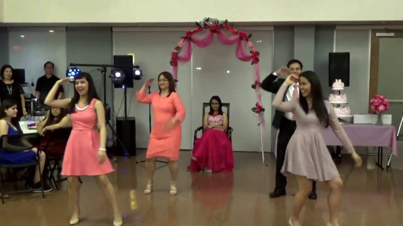 Christine's debut - family dance - YouTube