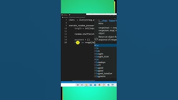 Password Generator Using Python I Passwrod Generator Under 35 Seconds II #shorts #youtubeshorts