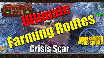 Borderlands The Pre Sequel | Ultimate Farming Routes | Crisis Scar