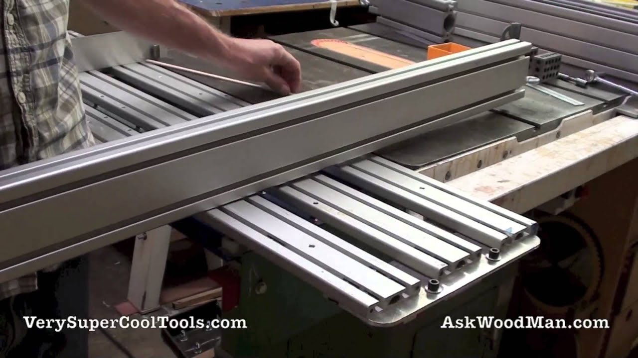 DIY Table Saw Sliding Crosscut Carrier - YouTube