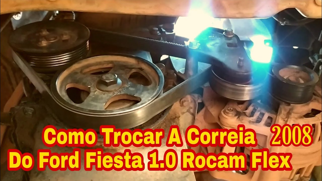 Troca da Correia do Ford Fiesta Rocam 1.0 Flex
