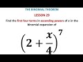Binomial expansion using Pascal's triangle| Basic algebra| A level maths exam practice question 