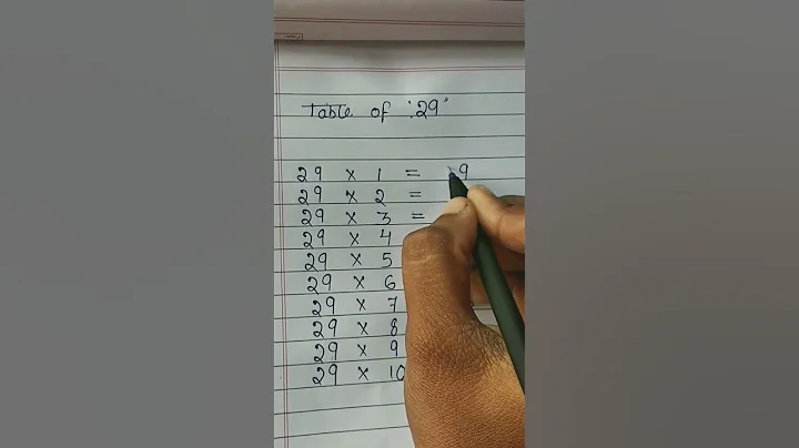 Table of 29 | #youtubeshorts #shortvideo #shorts #trendingshorts #tricks