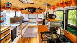 Carpenter's DIY Bus Conversion - Clever Build Ideas On A Budget