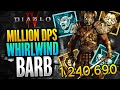 Diablo 4 - MILLION DPS Whirlwind Barbarian Build Guide (Level 50-100) Best Endgame Barbarian Build