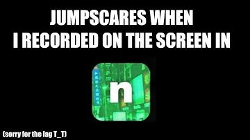 jumpscares when i recorded on the screen in nico