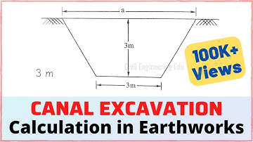Earthwork calculations of a canal | Canal Construction | Earthing Techniques #canal #earthwork