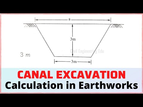 Canal Excavation Quantity Calculation | Canal Excavation Work