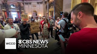 Minnesota's DFL lawmakers stage sit-in after gun violence prevention bill fails in house vote