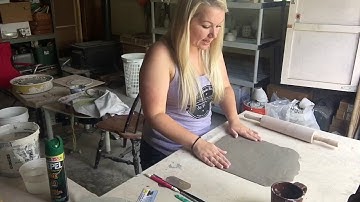 How to make a slab without a slab roller