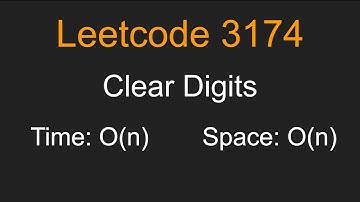 Clear Digits - Leetcode 3174 - Python