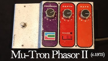 Musitronics Mu-Tron Phasor II Demo