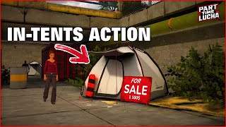 HARDCORE IN-TENTS CAMPING ACTION | Real Estate Simulator From Bum To Millionaire