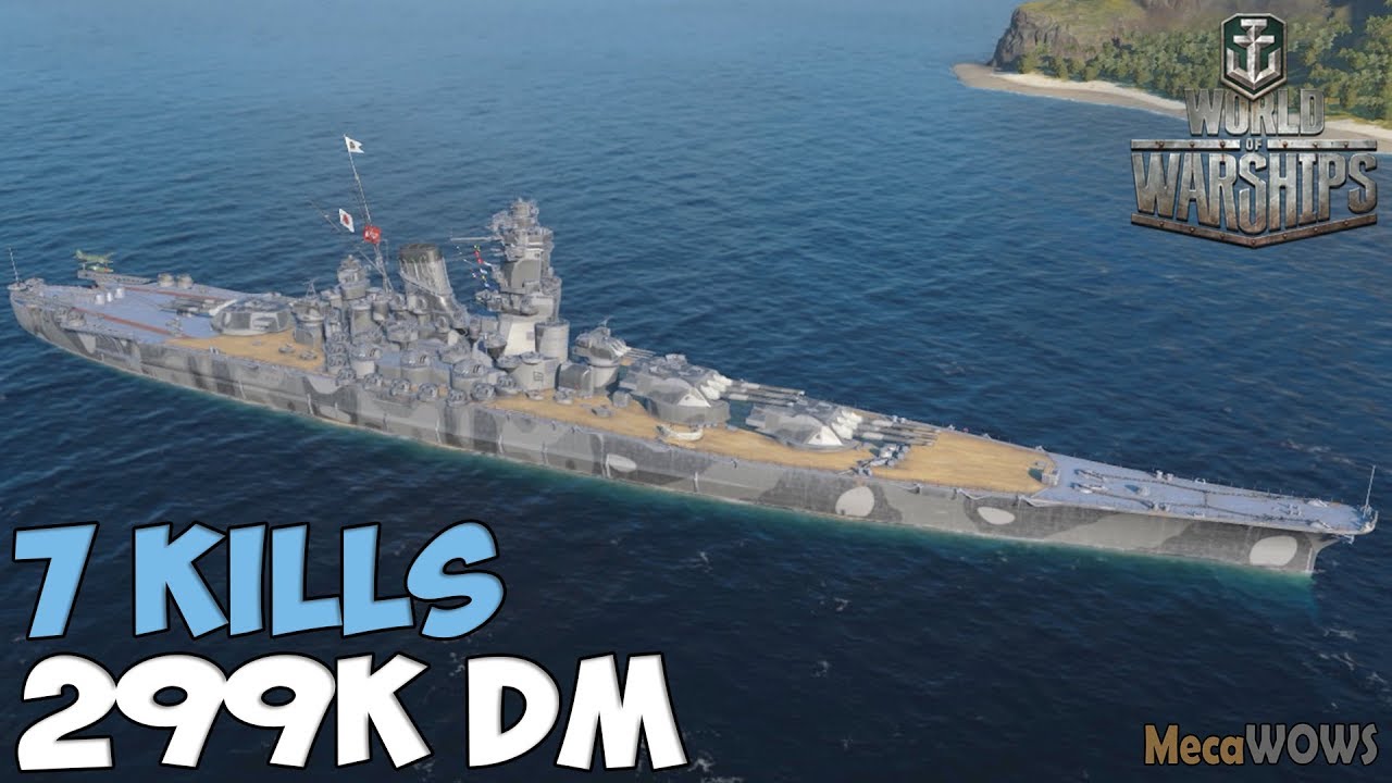 เกม world of warships Update 2022 World of WarShips | Yamato | 7 KILLS | 299K Damage - Replay Gameplay 4K 60 fps