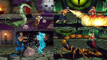 Mortal Kombat: Legacy Kollection - All Fatalities (Mortal Kombat 4) @ 4K 60ᶠᵖˢ ✔