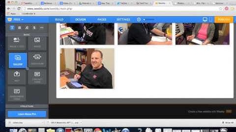 Weebly -  Adding a Photo Gallery