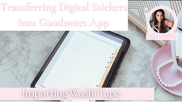 Importing Washi Tape Digital Stickers into Goodnotes